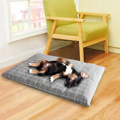 PlaidPaws | Coussin doux à carreaux pour chien