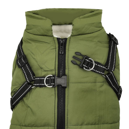 Manteau imperméable StormGuard pour chien, sangles abdominales pour un ajustement parfait, protection contre la pluie et le vent.