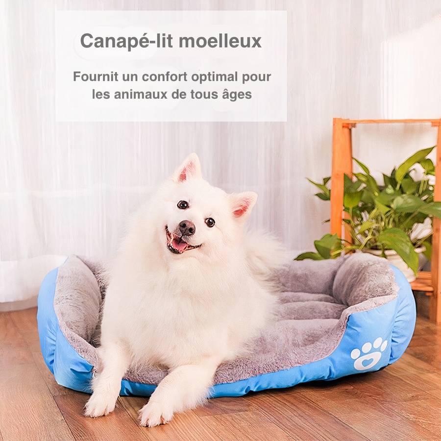 CozyCotton | Panier rectangulaire en coton pour chien XXL