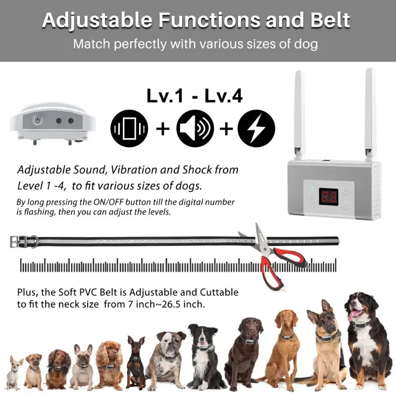 Sakura | Système de Clôture Électrique Sans Fil pour Chien