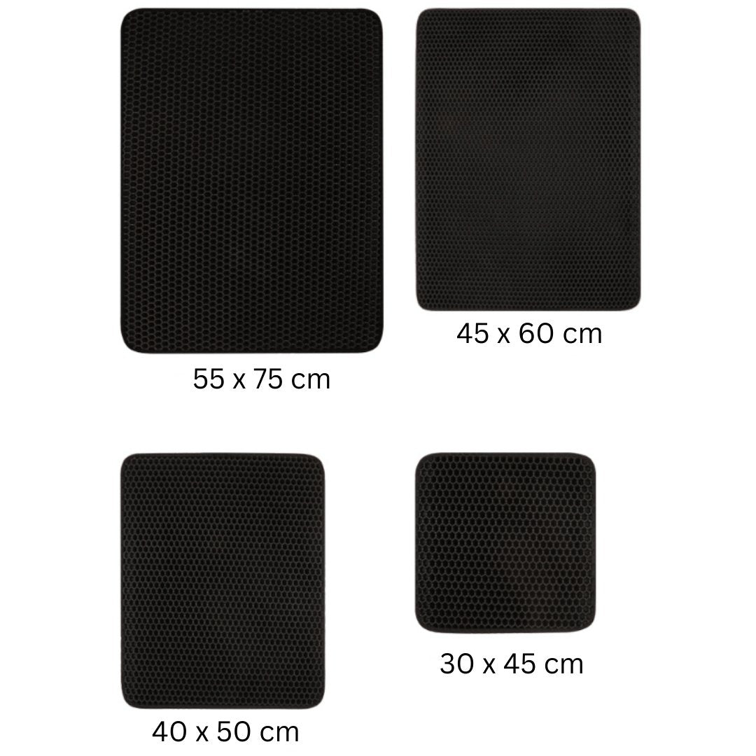 Tapis CleanPaws pour chat, doux et antidérapant, avec technologie de collecte de litière à double couche, idéal pour garder la maison propre.