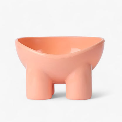 Bol incliné ErgoBowl pour chien et chat, design ergonomique en plastique non toxique, grand et durable pour un repas confortable.