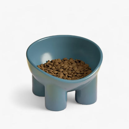 Bol incliné ErgoBowl pour chien et chat, design ergonomique en plastique non toxique, grand et durable pour un repas confortable.