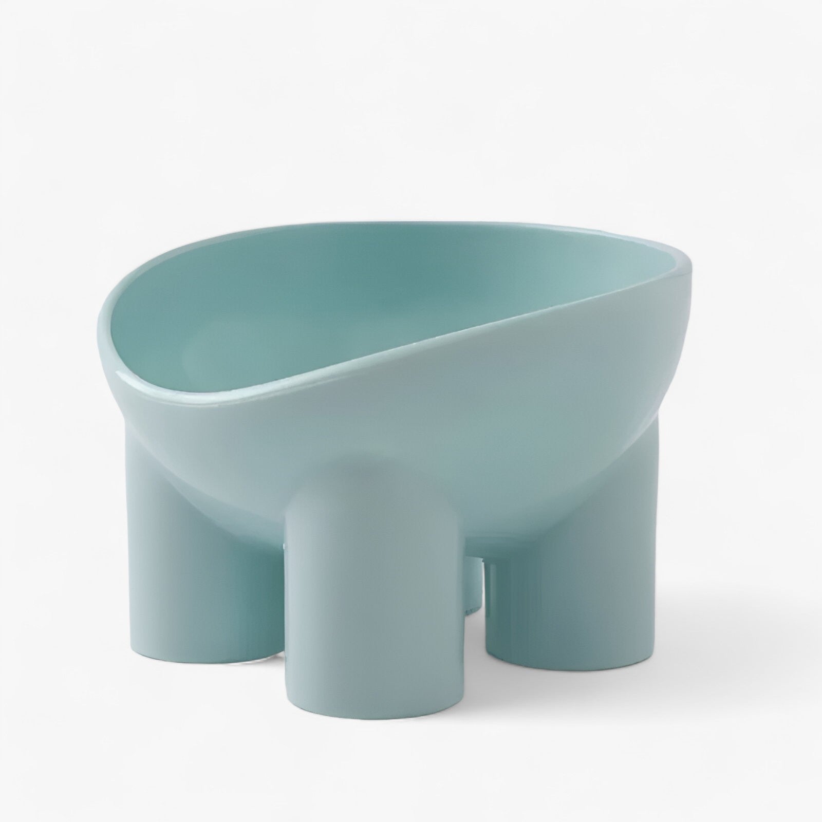 Bol incliné ErgoBowl pour chien et chat, design ergonomique en plastique non toxique, grand et durable pour un repas confortable.