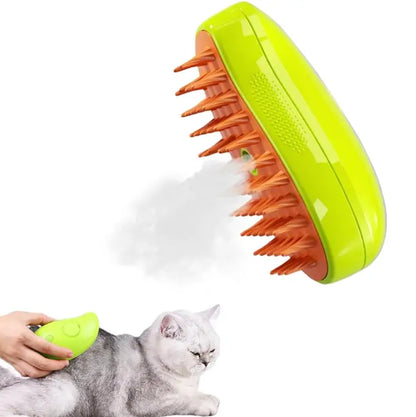 Brosse à vapeur VapBrush pour chien et chat, démêlage sans douleur, désinfection et nettoyage du pelage, pour un résultat brillant et doux.